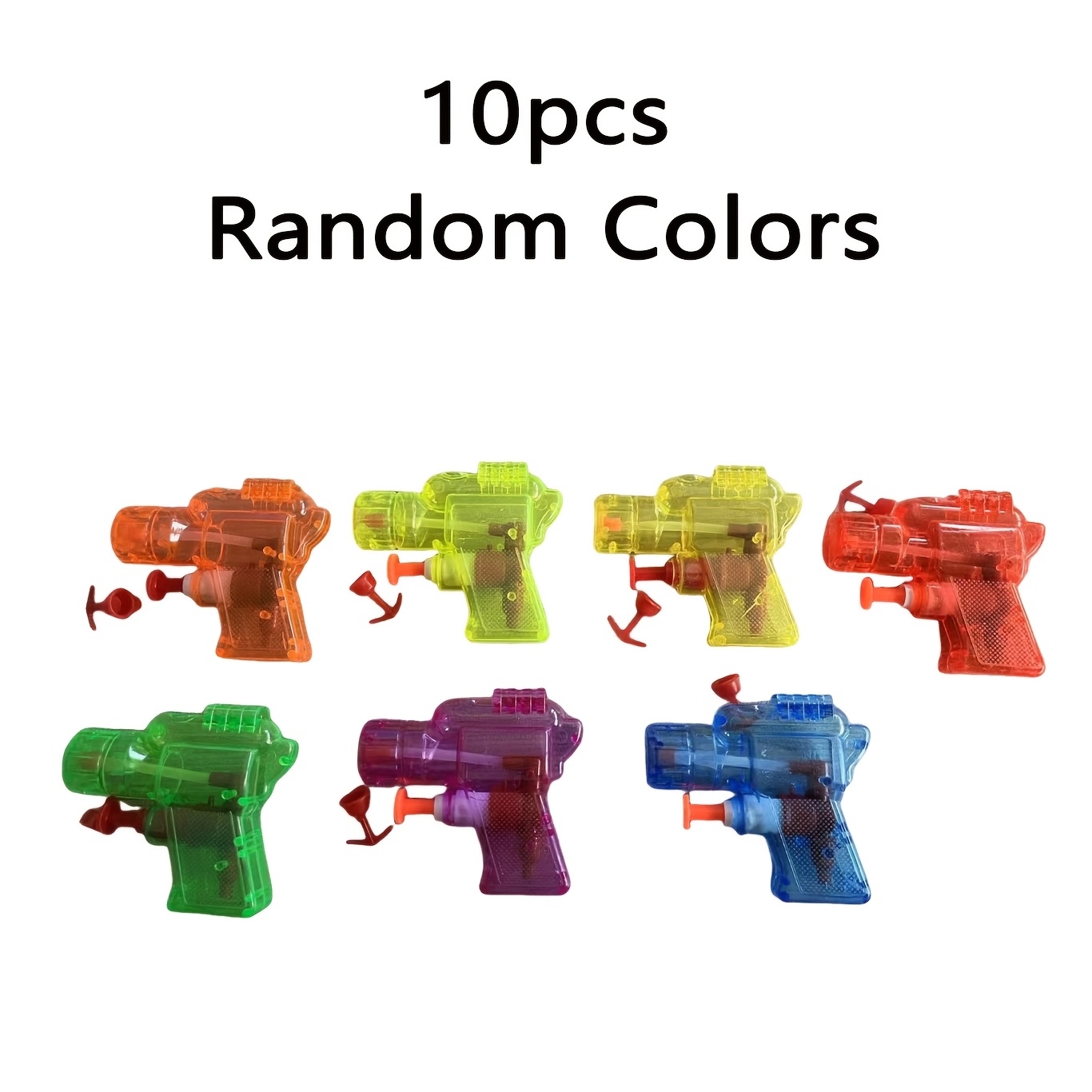 Party Games Kids Outdoor - 10Pcs Pistol Air Mini Transparan, Warna