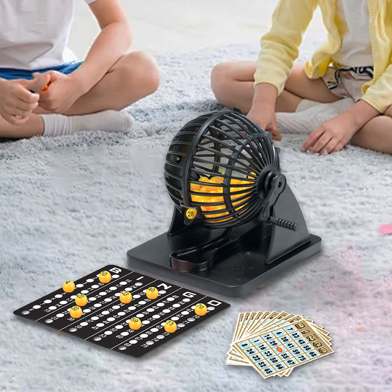 Party Games Indoor - Bingo Lottery Machine Cage sweepstake for