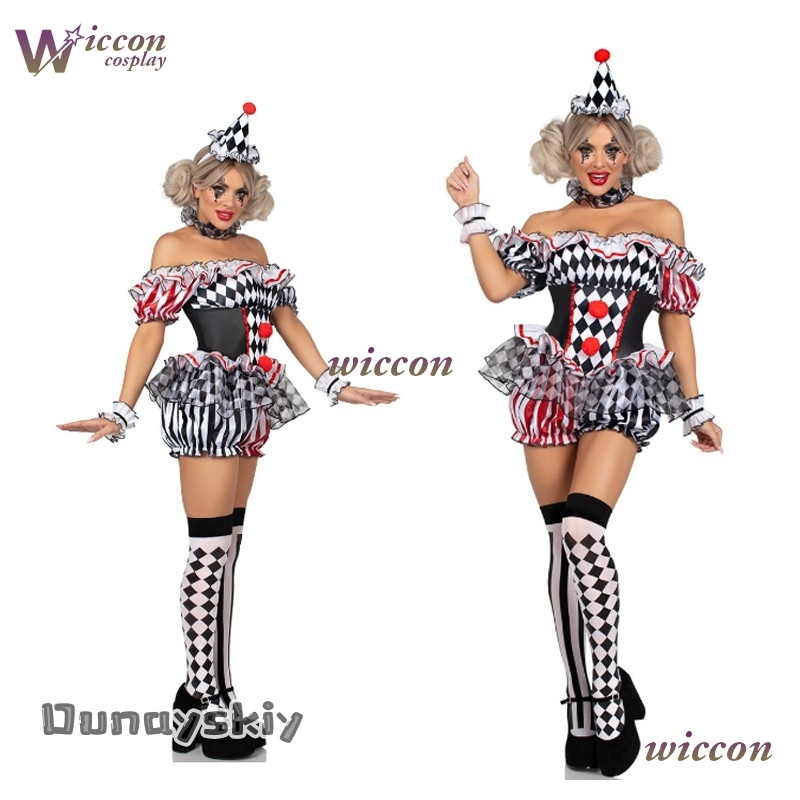 Party Games Online Free - Kostum Cosplay Badut Wanita Pakaian Pertunjukan