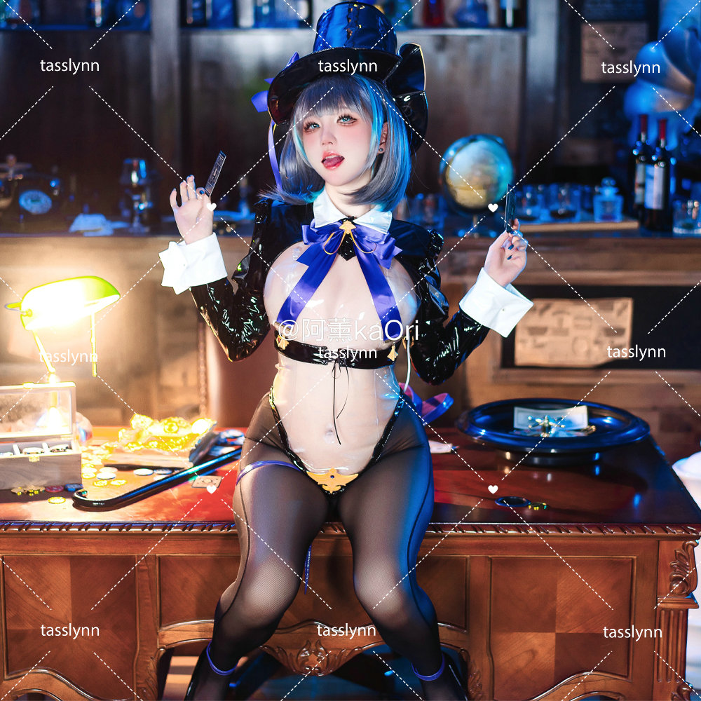 Party Games Bunny - Cheshire Azur Lane Cosplay kostum, permainan
