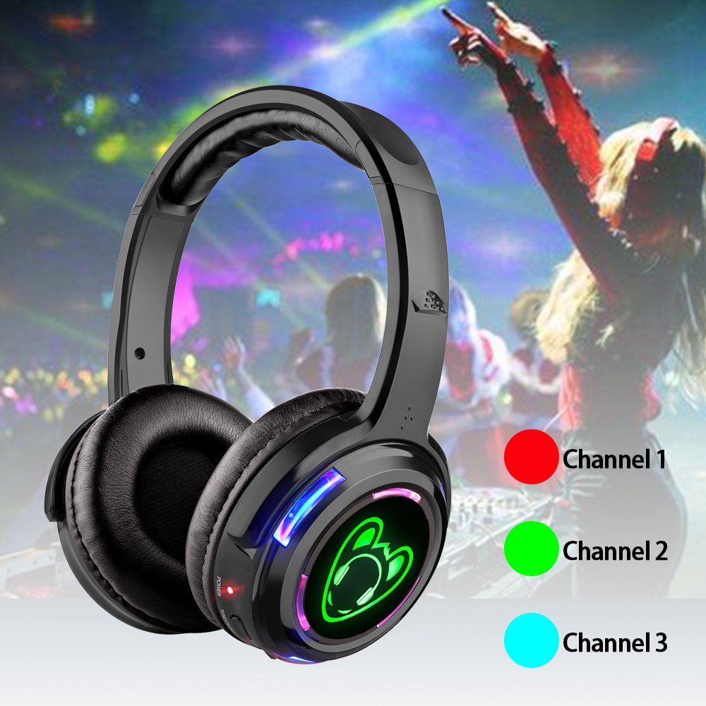 Headphone nirkabel Led Hitam s - Party Games Mobile ulasan dan harga
