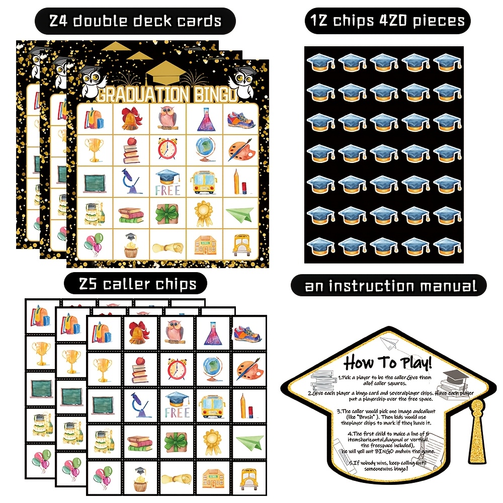 Set Permainan Bingo Wisuda Bla - Party Games College ulasan dan harga