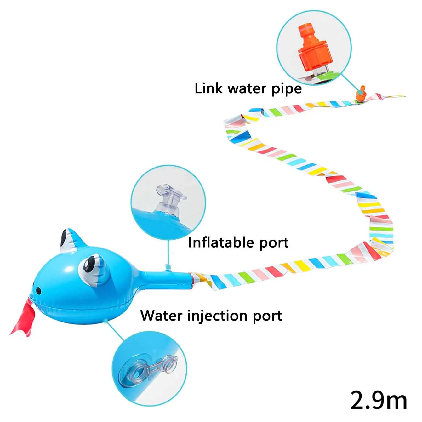 Mainan Ular Semprot Air Tiup 2 - Party Games Kids Outdoor ulasan dan harga