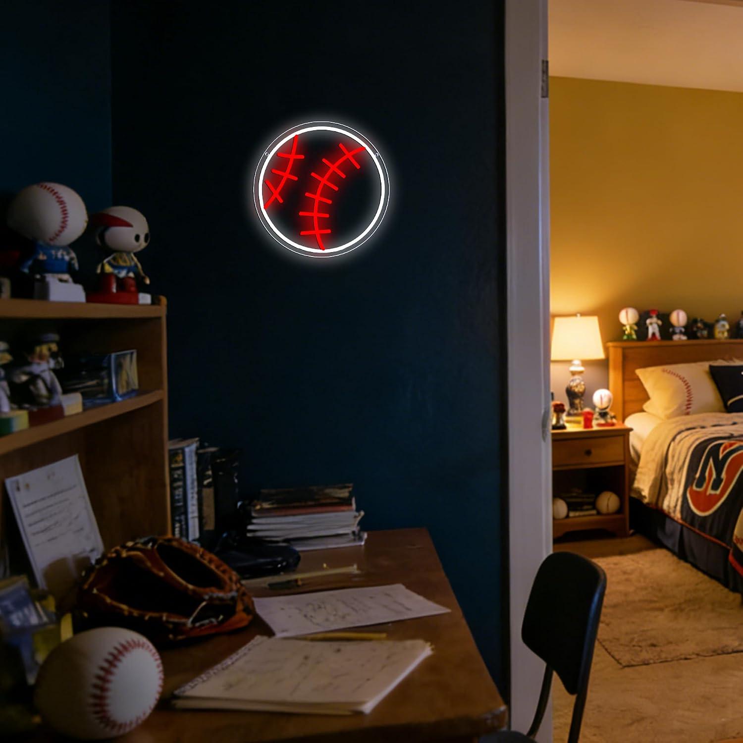 Lampu LED Neon Sign Baseball U - Party Games College ulasan dan harga