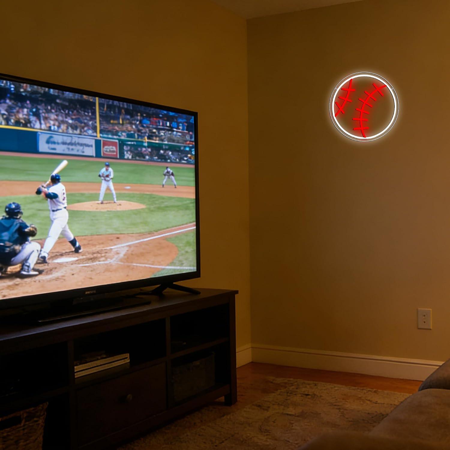 Lampu LED Neon Sign Baseball U - Party Games College ulasan dan harga