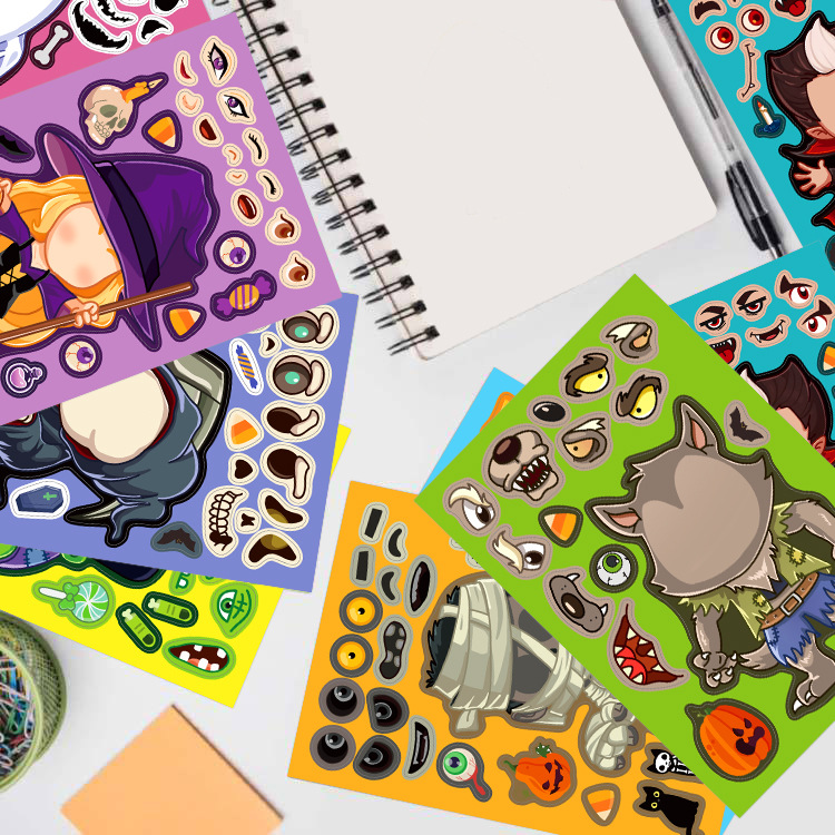 8 buah/bungkus Stiker Kartun H - Party Games Instagram ulasan dan harga