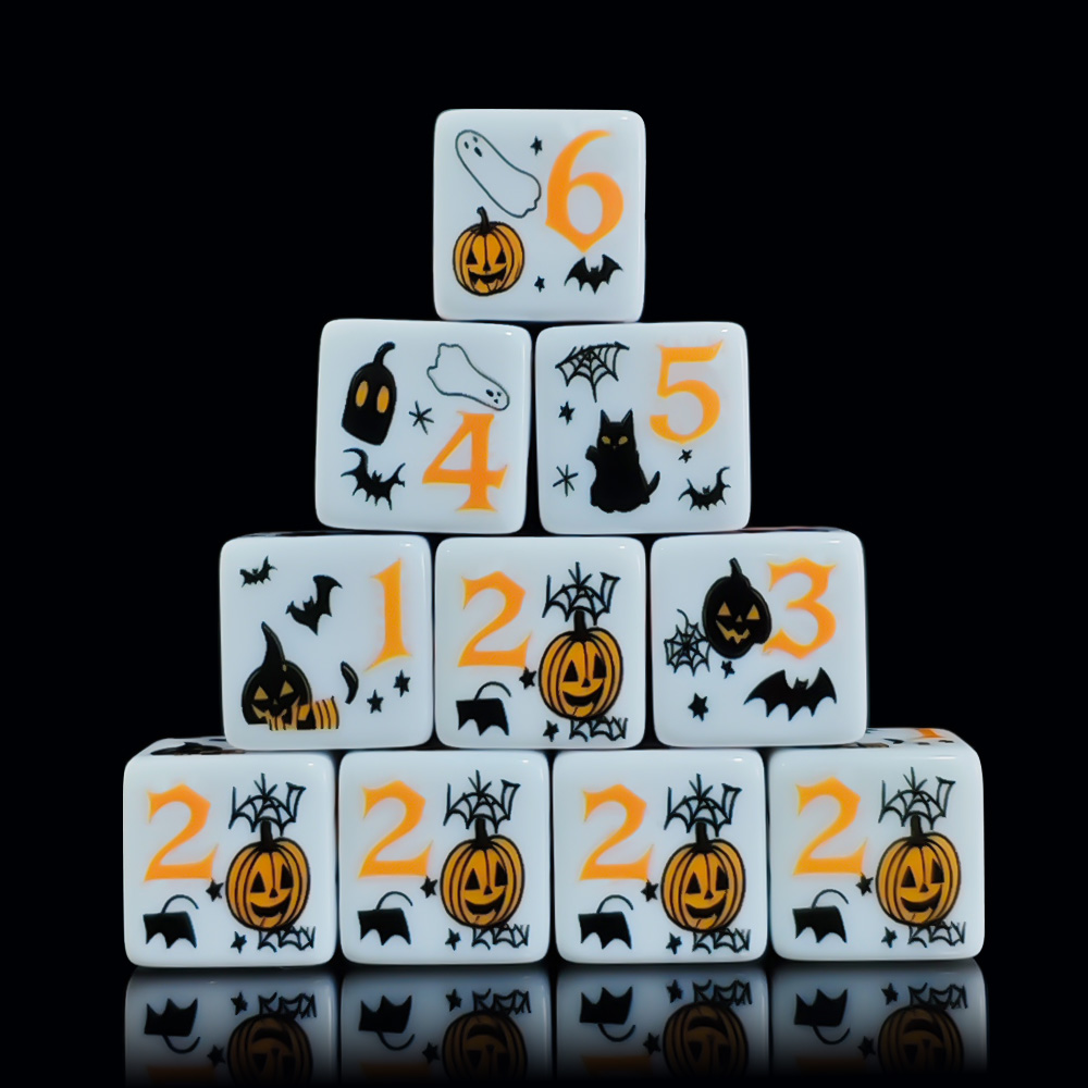 12 Buah Dadu D6 Akrilik Putih  - Party Games Indoor ulasan dan harga