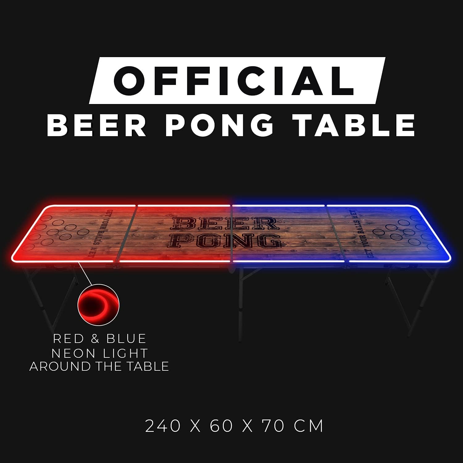 Meja Beer Pong Lipat Portabel  - Party Games College ulasan dan harga
