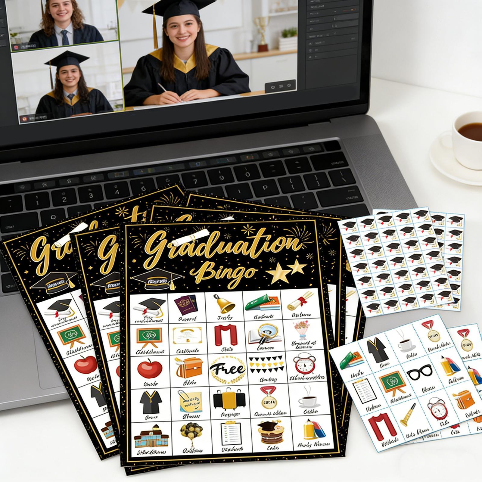 Kartu Bingo Pesta Wisuda 24 Pe - Party Games College ulasan dan harga